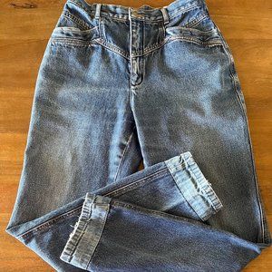 Jordache Vintage JF-4 High Waisted Juniors Petite Woman Size 11 Denim Blue Jeans